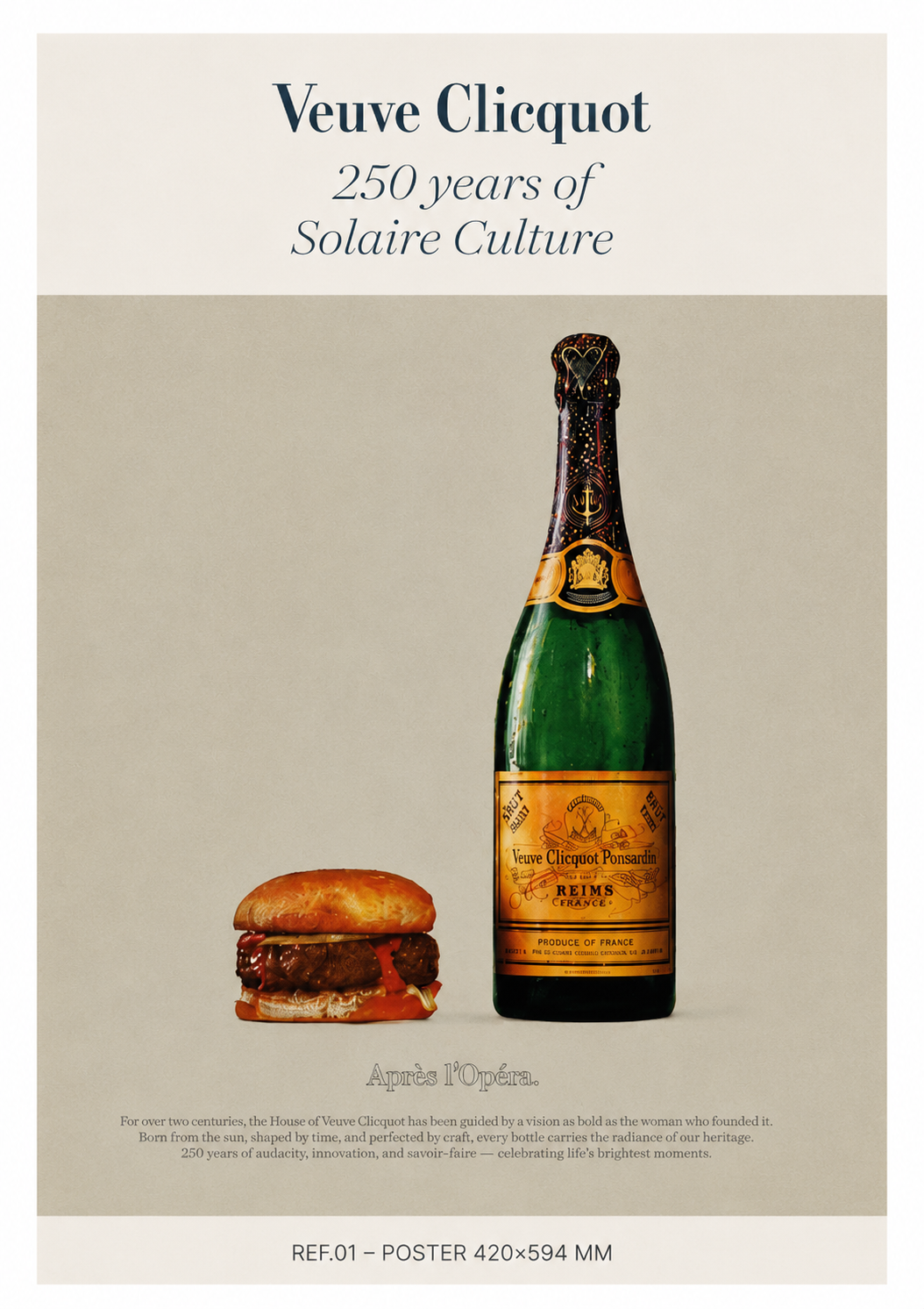 Affiche anniversaire Veuve Clicquot