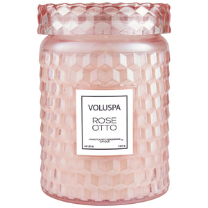 ROSE OTTO LARGE JAR CANDLE - 18 OZ