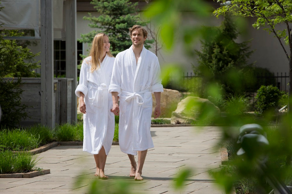 Plush Spa Bathrobe with Hood – Le Manoir - Main Image